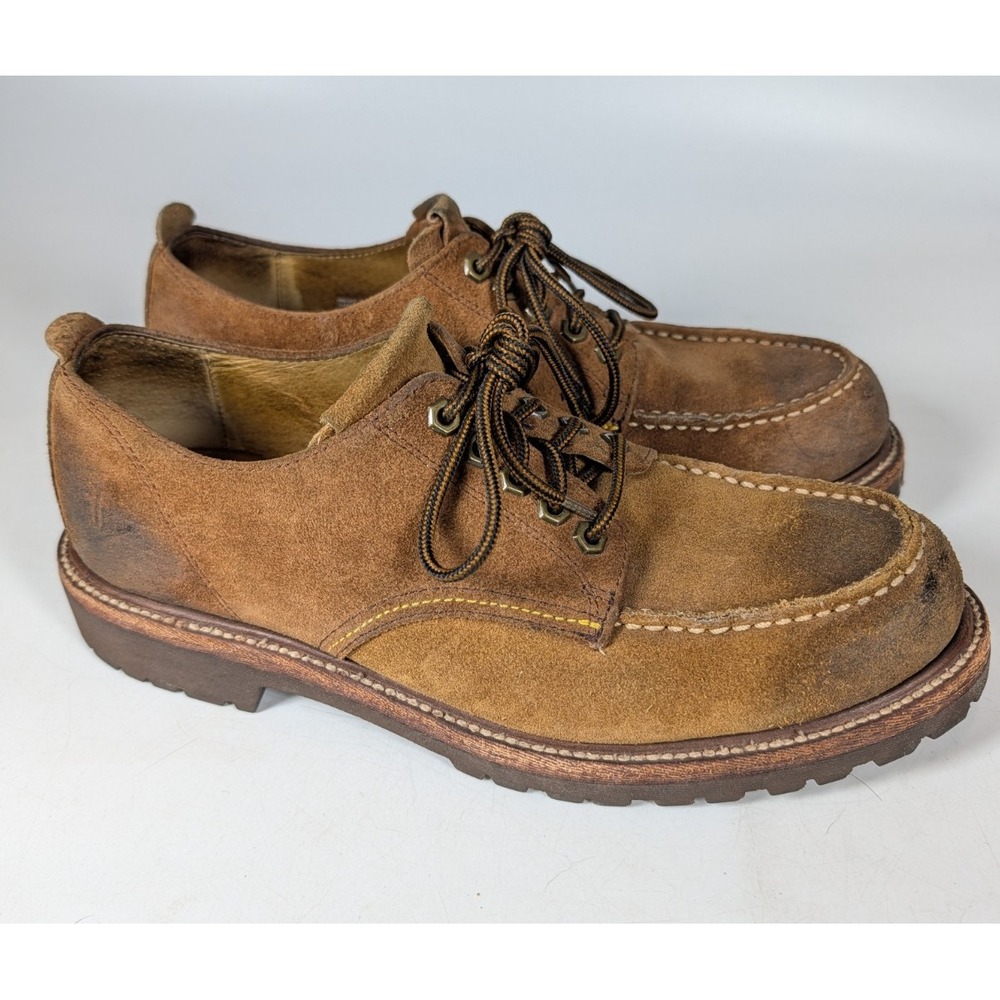 Frye Dakota Oxford Men's Size: 9 Brown Leather Moc Toe Work Shoes